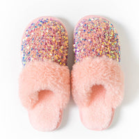 Indoor Slippers with Sequin